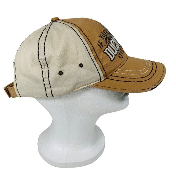 Duck Dynasty Ball Cap Hunting Distressed Hat Brown Adjustable Jase Robinson - Picture 4 of 15